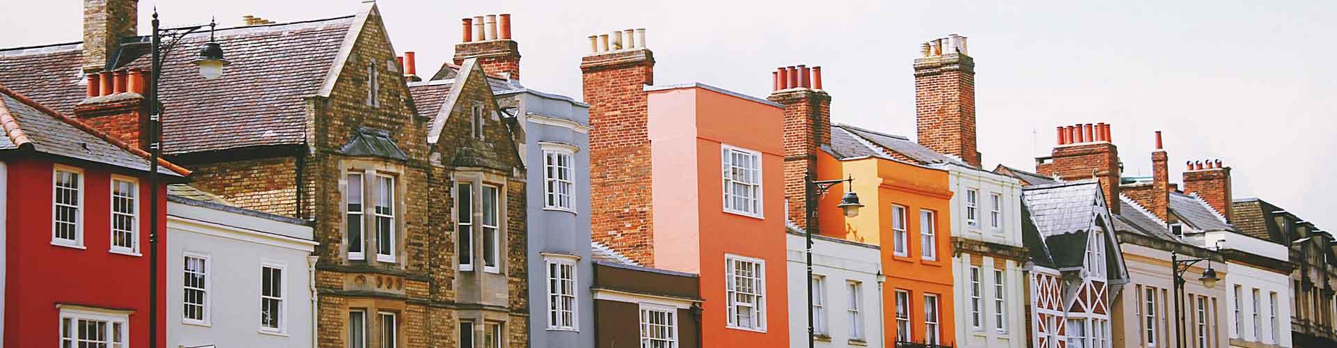 A Row of Brightly Coloured Houses